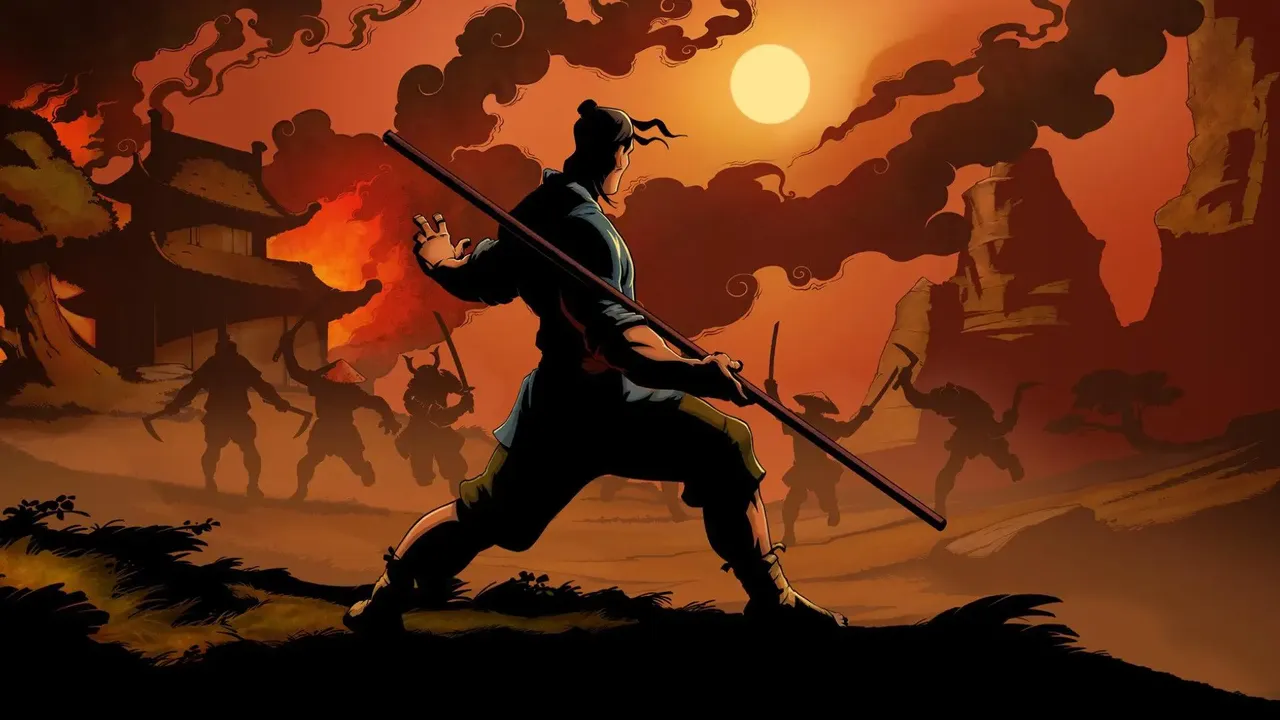 9 Monkeys of Shaolin background