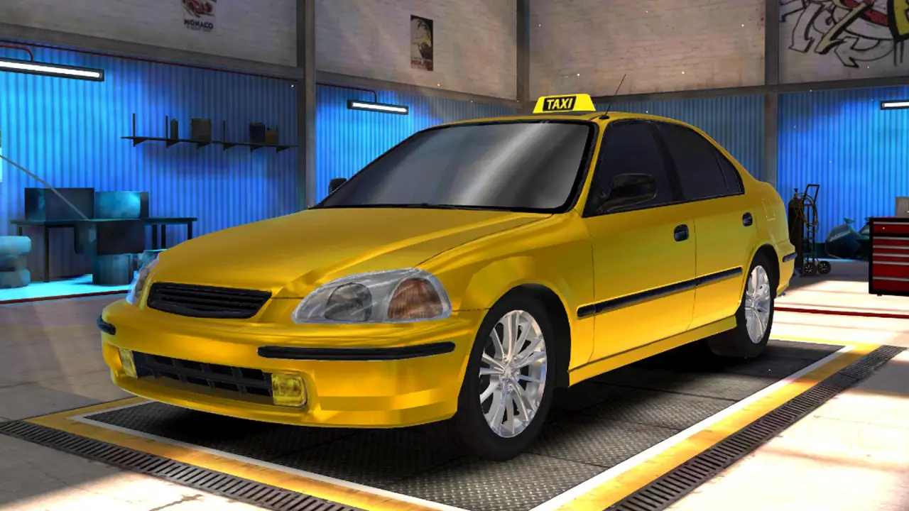 City Taxi Game 2022 background