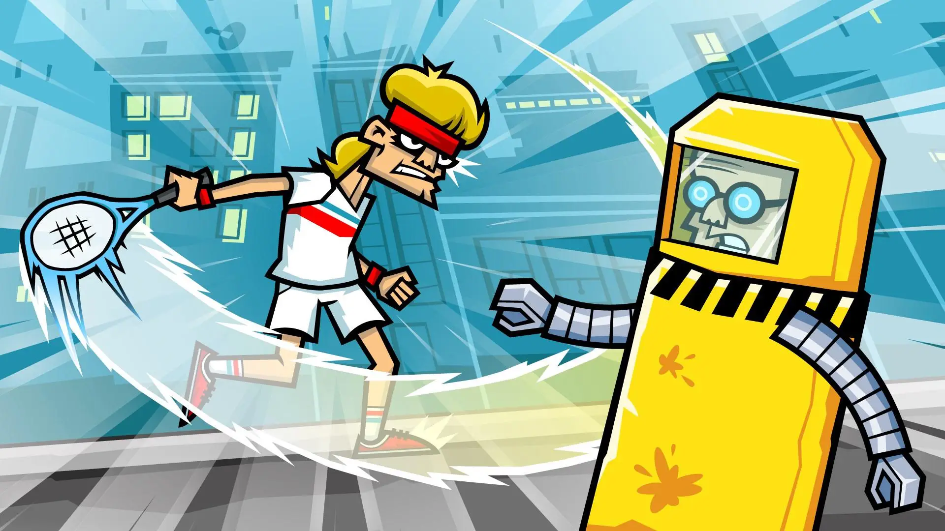 Tennis in the Face background
