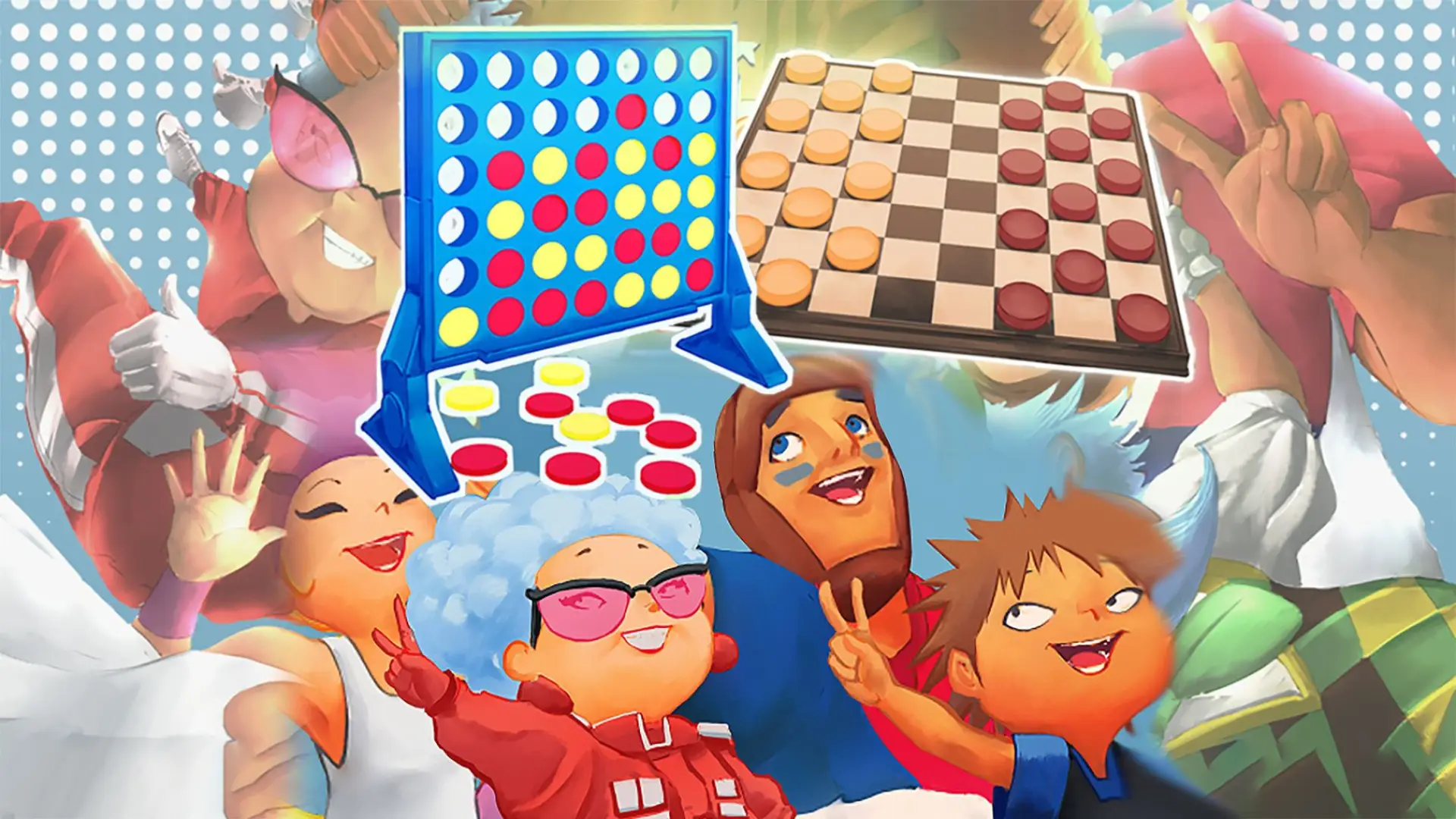 That's My Family! Connect 4 + Checkers background