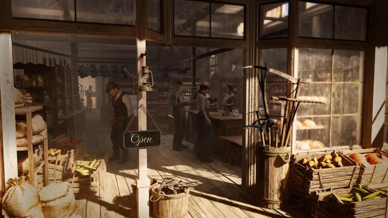 Wild West Supermarket Simulator background